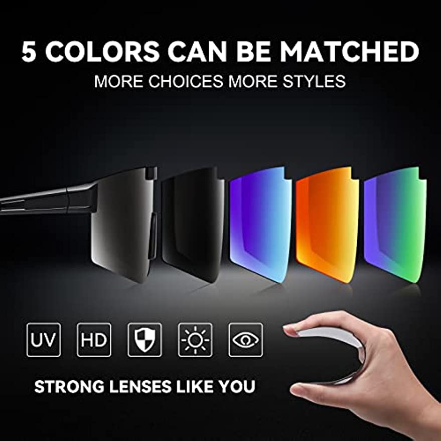 zestero Polarized Sports Sunglasses Photochromic Cycling Sun Glasses for Men Women, UV 400 Protection Sunglasses For Skiing, Driving, Running, Biking, Fishing