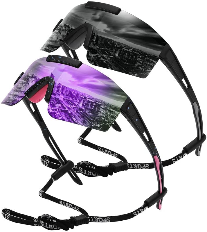 zestero Polarized Sports Sunglasses Photochromic Cycling Sun Glasses for Men Women, UV 400 Protection Sunglasses For Skiing, Driving, Running, Biking, Fishing