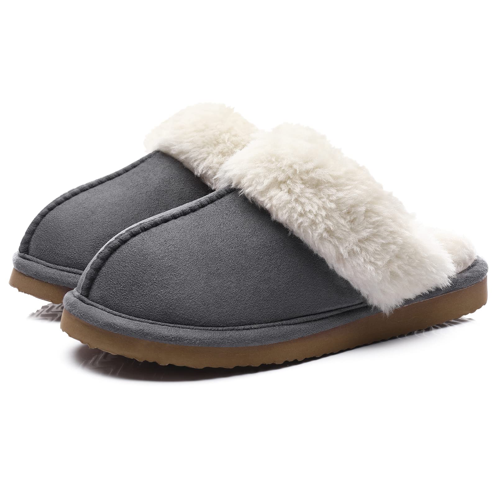 Women's Fuzzy Memory Foam Slippers
