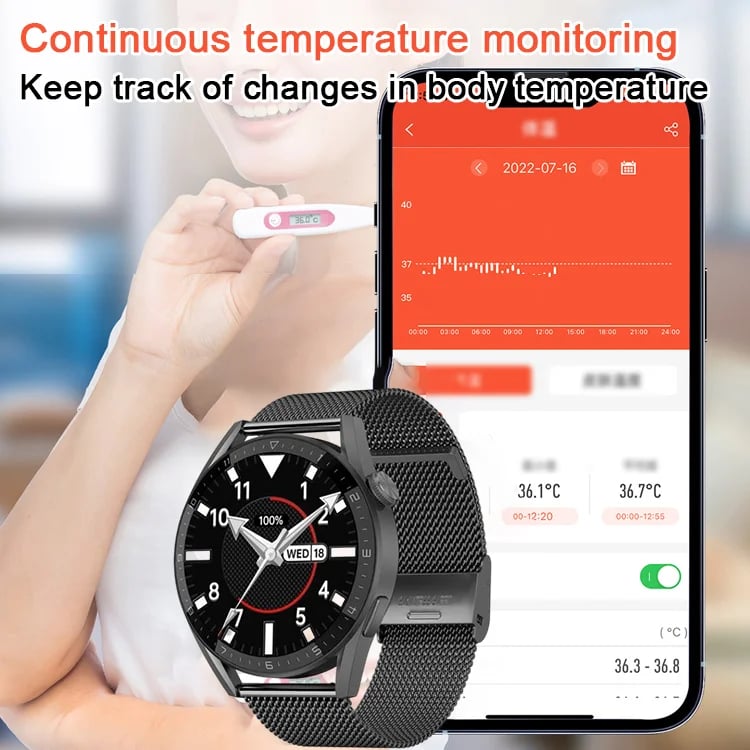 🔥🔥Hot Sale 49%-Painless blood sugar health monitoring smart Bluetooth talking watch BUY 2 SAVE 10% & FREE SHIPPING🔥🔥