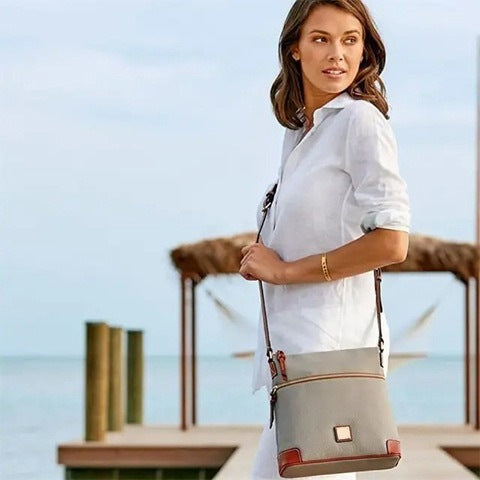 QVC Recommend Pebble Grain Crossbody