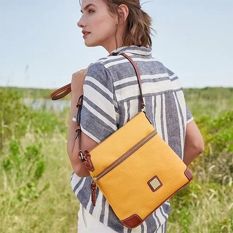 QVC Recommend Pebble Grain Crossbody