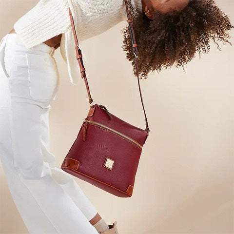 QVC Recommend Pebble Grain Crossbody