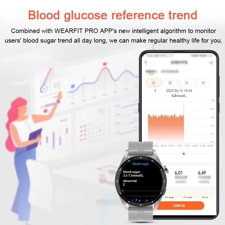 🔥🔥Hot Sale 49%-Painless blood sugar health monitoring smart Bluetooth talking watch BUY 2 SAVE 10% & FREE SHIPPING🔥🔥
