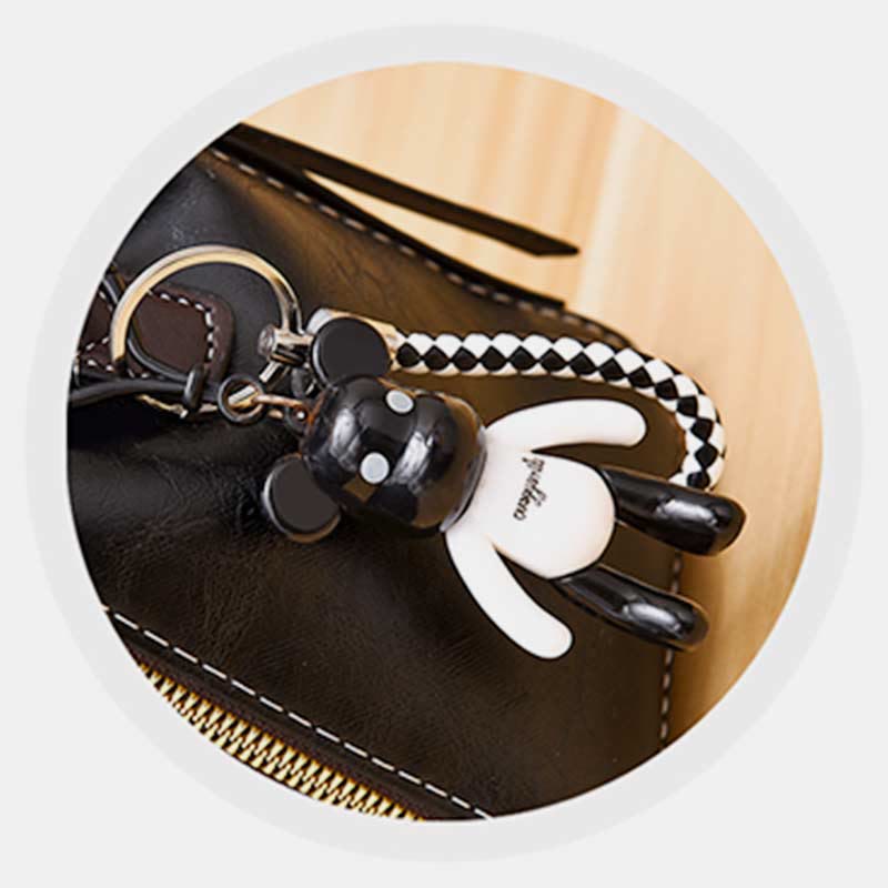 Top-Handle Bag for Women Daily Shopping Bucket Leather Crossbody Bag