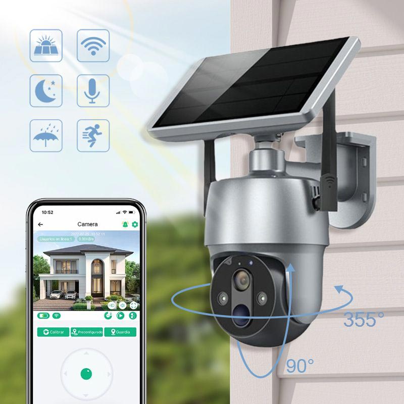 Solar 360-degree Surveillance Camera Full Color Night VisionFree Shipping