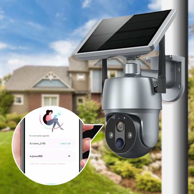 Solar 360-degree Surveillance Camera Full Color Night VisionFree Shipping