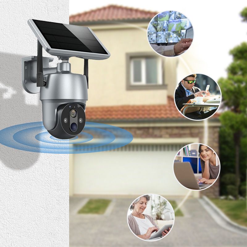 Solar 360-degree Surveillance Camera Full Color Night VisionFree Shipping