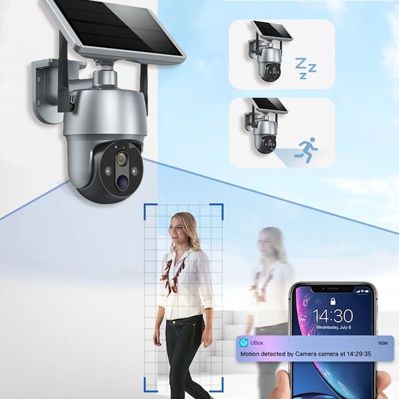Solar 360-degree Surveillance Camera Full Color Night VisionFree Shipping