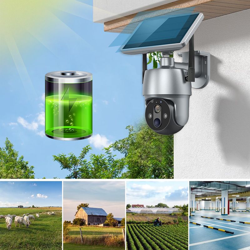 Solar 360-degree Surveillance Camera Full Color Night VisionFree Shipping